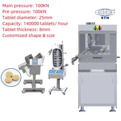 China Stainless Steel Turret 26 Stations Rotary Tablet Press Machine for sale