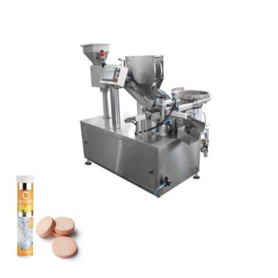 China Automatic Plastic Tube Filling Packing Machine For Dia 20 - 25mm Effervescent Tablet for sale