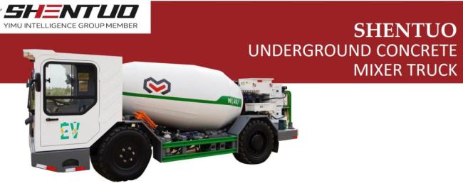 Shentuo Wl4bj 4m³ Explosion Proof Battery Concrete Mixer Truck