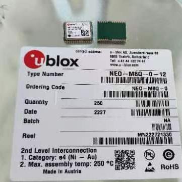 China 2.7V - 3.6V Wireless GPS Module Ublox NEO-M8 Series NEO-M8Q-0-12 for sale