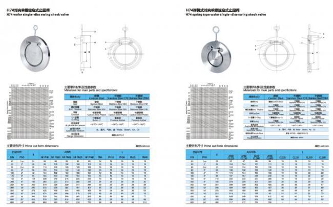 DIN Cast Iron / Steel Lift Double Flanged Ball Check Valve , Non Return Valve 11