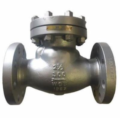 China Swing Check Valve Automatically Flanged Swing Check Valve WCB GS-C25 PN16 One Way NRVs H44H for sale