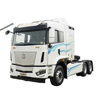 China Geely Yuanhe, standard version H7, Yiwei 423Kwh charging, 6x4 pure electric tractor for port transportation for sale