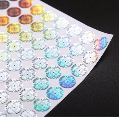 China Customized Size Anti Fake Sticker Self Adhesive Hologram Label for sale