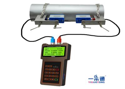 China Medidor de fluxo ultrassônico portátil durável, material ultrassônico do alojamento do ABS do medidor de água à venda