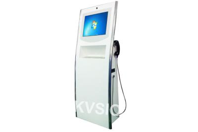 China Novel Shape Interactive Information Kiosk Metal Internet Access With Webcam / Headset for sale