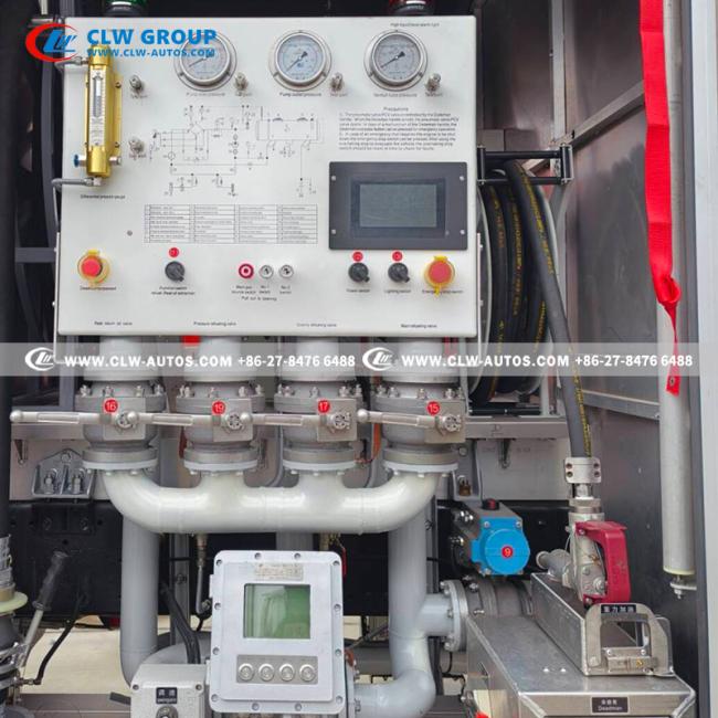 FAW J6P Aircraft Refueling Truck engine compartment