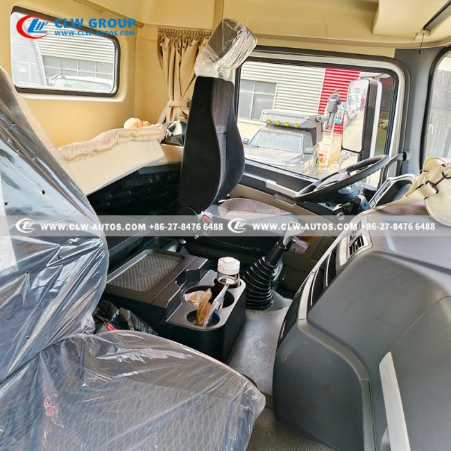 Shacman fuel tanker truck operational view