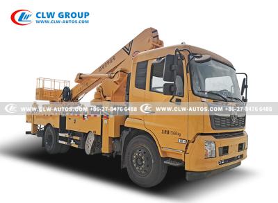 China 32M Telescopic Boom Platform Hydraulic Manlift Aerial Boom Lift Bucket Truck for sale