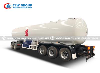 China Horizontal Cylindrical 250 PSI LPG Industrial Gas Tank Trailer 49600liter for sale