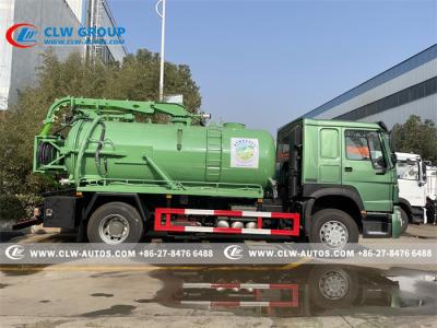 China Camión de la succión de las aguas residuales del vacío de Howo 4x2 160HP 8cbm en venta