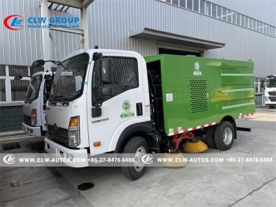 China Sinotruk Howo 1500L Water Tanker 4000L Dust Tanker Road Sweeper Truck for sale