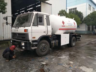 China ASME 5t Propane Gas Tanker , 15cbm Dongfeng Propane Cylinder Truck for sale