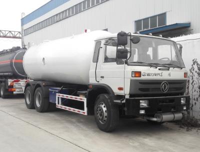 China Caminhão de cauda cortada rígido de 10 toneladas do caminhão de petroleiro do gás de um LPG de 20000 litros com o medidor de fluxo do LC do calibre nivelado de Rochester à venda