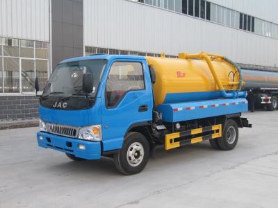 China Jurop & BP Pump Mini Vacuum Suction Truck With Jetting Tank JAC 3CBM for sale