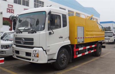 China Sewage Vacuum Suction Truck With 4000 Liters High Pressure Cleaning Water Tank for sale