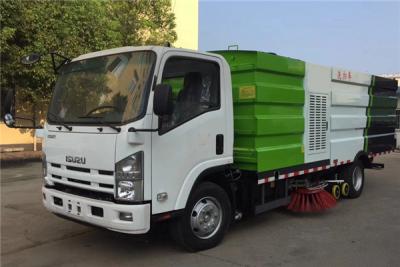 Chine Camion de balayeuse de machine de nettoyage de rue de balayeuse de balayeuse de route d'acier inoxydable d'ISUZU 4x2 à vendre