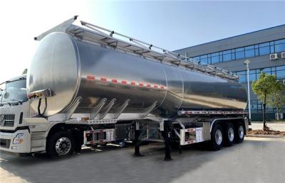 China 3 Axle 4200Liters Aluminum Alloy Tank Semi Trailer for Oil/Fuel/Diesel/Gasoline/Crude/Water/Milk Tansport for sale