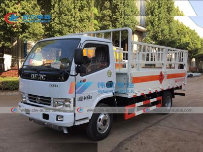 China 5 Ton Dongfeng LPG Gas Cylinder Delivery Truck With 1 Ton Lifting Platform for sale