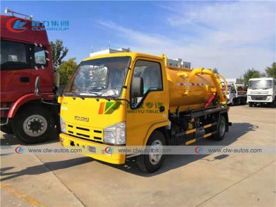 China ISUZU 100P Diesel Engine 3000L 3m3 Vacuum Suction Truck for sale
