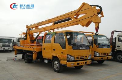 China ISUZU 4X2 Hydraulic Foldable Knuckle Boom Truck For High Altitude Operation for sale