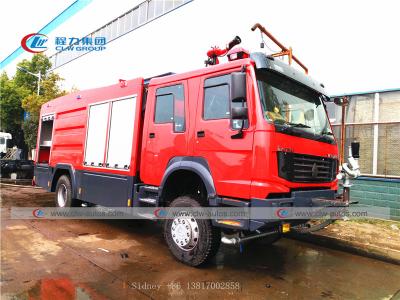 China Sinotruk Howo 4X4 Offroad Fire Rescue Truck With Diesel Engine for sale