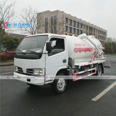 China Right Hand Drive Dongfeng 95HP 4m3 Septic Vacuum Trucks for sale