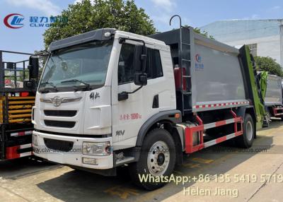 China FAW 4x2 6 Wheels 10CBM Garbage Compactor Truck for sale
