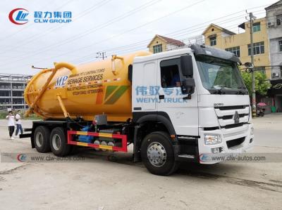 China Caminhão da sução da água de esgoto do vácuo de Sinotruk HOWO 6x4 15cbm 16cbm 18cbm 20cbm à venda