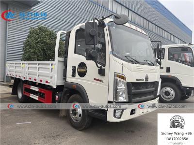 China Transporte de 3 toneladas de SINOTRUK HOWO 4x2 5 Ton Cylinder Truck For Cargo à venda