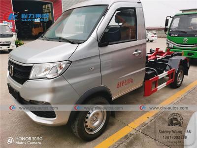 China Jinbei 2m3 1T Mini Hook Lift Garbage Truck With Detechable Container for sale
