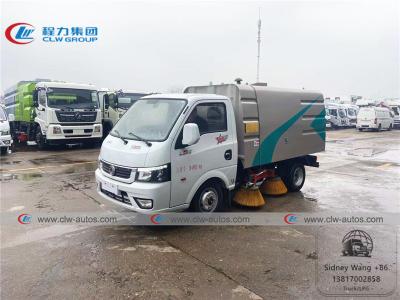 China Dongfeng 2 - 3T Mini Road Sweeper Truck With 0.8cbm Water Tank And 1.7cbm Dust Tank for sale