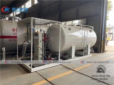 China 10000liters 5tons LPG Skid Station With Pump Motor LPG Dispenser for sale