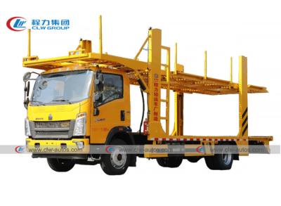 China Sinotruk HOWO 4x2 LHD Car Hauler Truck 3-4 Units SUV Car Carrier for sale