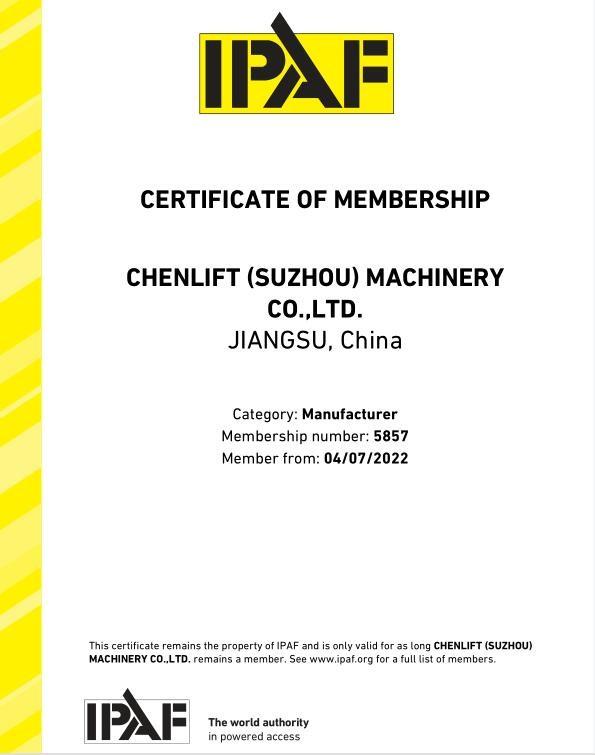 IPAF - CHENLIFT (SUZHOU) MACHINERY CO LTD