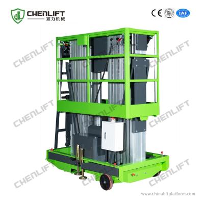 China Extension Platform Double Mast Mobile Aerial Work Platform 10m Lifting Height for sale