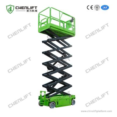 China DC Motor Drive Self Propelled Platform Electric Aerial Work Platform Max 13.8m with CE Certificate for sale