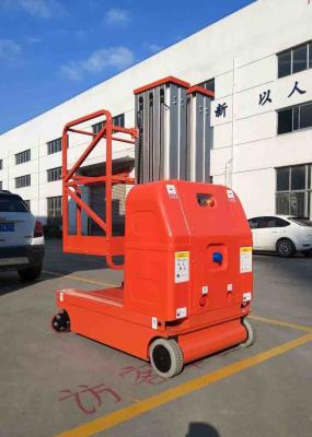 China Self-propelled Aerial Work Platform Safety Vertical Lift Table With 2 Masts 7.5 Meters for sale