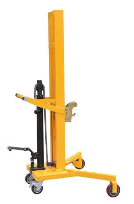China 1100mm Lifting Height Pedaled Hydraulic Drum Stacker , Drum Lifters Handling Equipment for sale