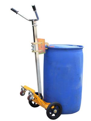 China Single Man Operation Drum Lifting Trolley , 450KG Drum Lifting Equipment for sale