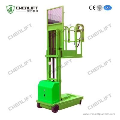 China 300kg 3300mm Self Propelled Powered Electric Stock Picker High Performance for sale