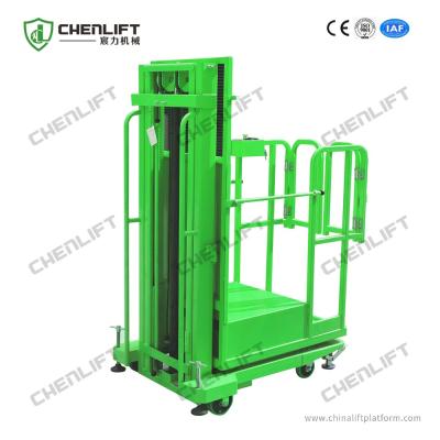 China Low - Noise Aerial Order Picker 4m Mobile Cargo Stacker Semi Electric for sale
