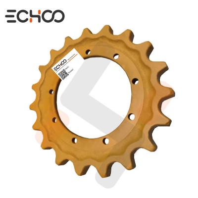 China  JD17D Sprocket  Mini Excavator Undercarriage Parts For  17D Drive Sprocket for sale