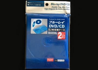 China El DVD/el empaquetado autoadhesivo CD empaqueta con el color blanco del azul del jefe de la película de la perla en venta