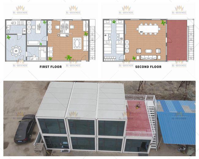 Flat Pack Container Office With Accommodation