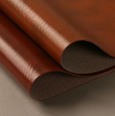 China Textile Microfiber Leather Fabric Elastic Faux Leather Polyurethane Fabric for sale