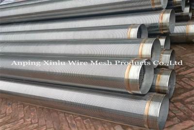 China 304/304L/316/316L wedge wire johnson screen pipe 10ft/20ft Length Point Welding Technique for sale
