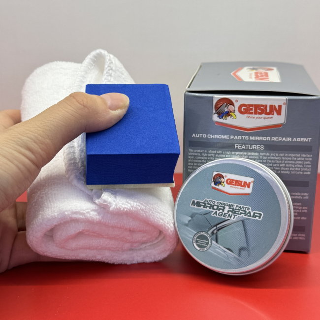 GETSUN Auto Chrome Parts Mirror Repair Agent Chrome Restoration & Polishing Compound