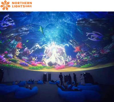 China Sistema de proyección de cúpula completa Simulador de cine Cúpula Proyección de video en interiores en venta