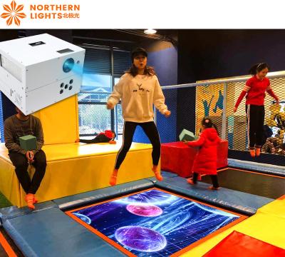 Chine Jeux de trampoline aux aurores boréales Jeux de projecteur interactif sur le sol à vendre